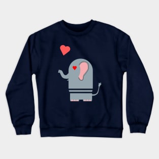 Elephant in love Crewneck Sweatshirt